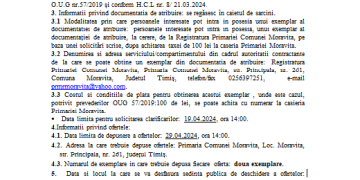 Anunț privind scoaterea la licitație a unui imobil din Moravița în scop de spațiu comercial