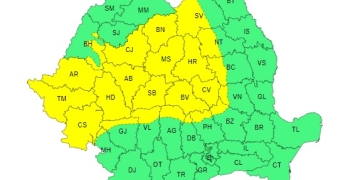Vestul țării, sub cod galben de vijelii