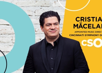 Maestrul Cristian Măcelaru, director muzical al Orchestrei Simfonice din Cincinnati, SUA