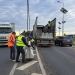 Parapet de beton pe mijlocul centurii Timișoara Nord, pentru prevenirea accidentelor