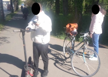 Selfie-urile pe bicicletă se amendează la Timișoara