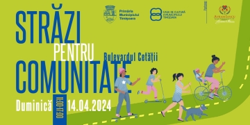 B-dul Cetății, închis circulației duminică, dar deschis pentru comunitate