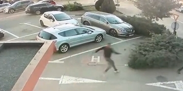 Tâlhărie surprinsă pe camerele de supraveghere, la Timișoara