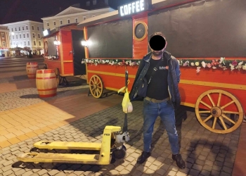 Ce se mai fură la Timișoara: transpalet de la Târgul de Paști