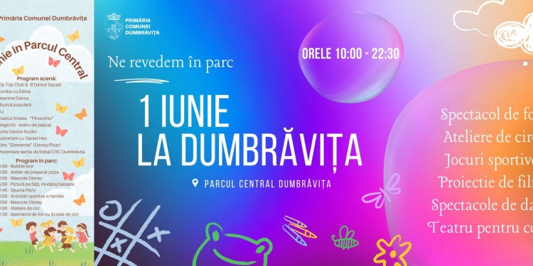 Primăria Dumbrăvița a pregătit un program bogat de Ziua Copilului