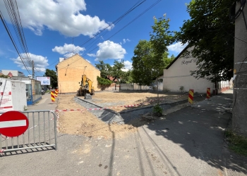 Parcarea de lângă Piața Badea Cârțan, aproape de finalizare