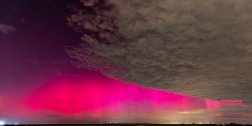 Aurora boreală, din nou pe cerul din județul Timiș