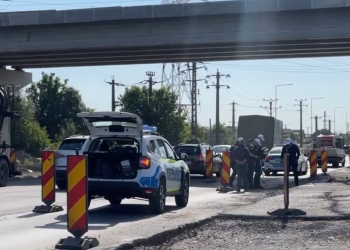 Muncitor în stare gravă la spital, lovit de o camionetă pe șantierul centurii Timișoarei