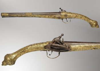 Un pistol balcanic cu cremene de tipul Zlatka, exponatul lunii mai la Muzeul Național al Banatului