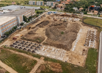 Avansează lucrările la noul stadion construit de Primăria Timișoara