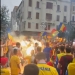 Naționala de fotbal României a scos mii de oameni în stradă! Centrul Timișoarei este galben!