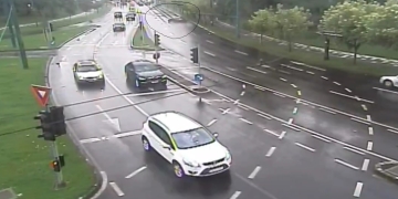 Norocul a făcut ca nimeni să nu fie grav rănit! Accident ca la popice, în Timișoara