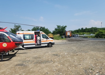 Cinci răniți în urma unui accident produs în Timiș! S-a solicitat elicopterul SMURD