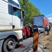 Carambol pe drumul care leagă Margina de Coșava! Două tiruri și două mașini s-au ciocnit
