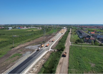 Centura de sud a Timișoarei are asfalt turnat în zona Moșnița Nouă