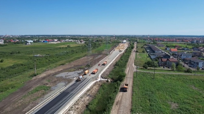 Centura de sud a Timișoarei are asfalt turnat în zona Moșnița Nouă