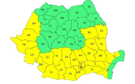 Val de căldură asupra vestului țării