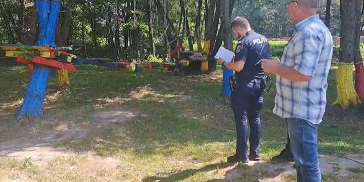 Patru copii răniți, după ce s-a rupt cablul tirolianei într-un parc de distracții din vestul țării