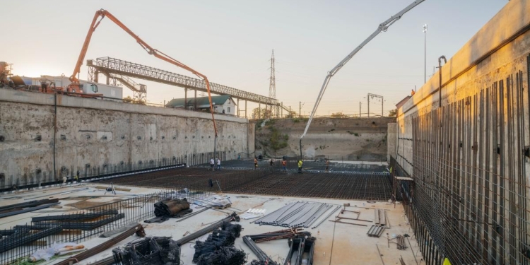 Solventul avansează! A doua etapă de turnare a betonului, finalizată în octombrie