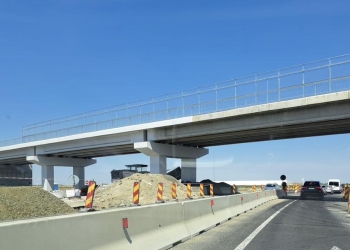 Se lucrează la conexiunea DN 59 cu centura de sud a Timișoarei! Trafic îngreunat