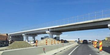 Se lucrează la conexiunea DN 59 cu centura de sud a Timișoarei! Trafic îngreunat