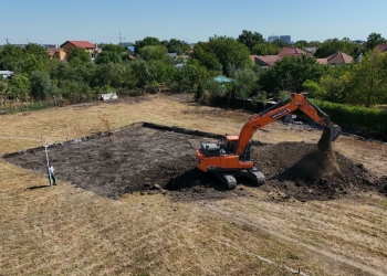 Au intrat utilajele în spațiul unde se ridică complexul sportiv Mircea cel Bătrân din Timișoara