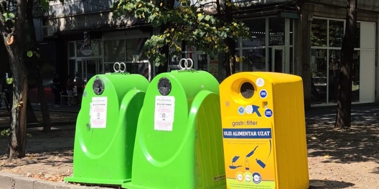 Uleiul uzat, colectat în șapte containere, la Timișoara. Va fi transformat în lumânări parfumate