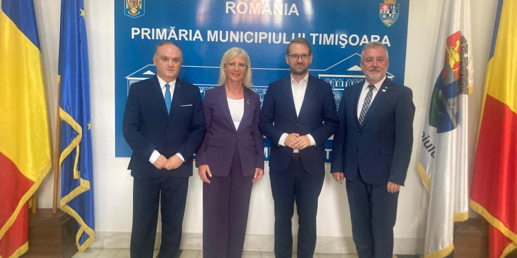 Delegație din Bavaria, în vizită la Primăria Timișoara FOTO