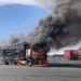 Arde un TIR pe autostrada A1, în parcarea de la vama Nădlac 2