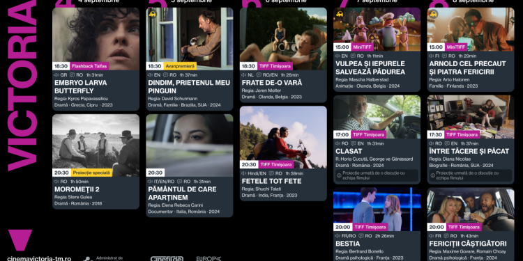 Începe prima ediție TIFF Timișoara: află ce filme sunt în program și ce vedete vin la festival