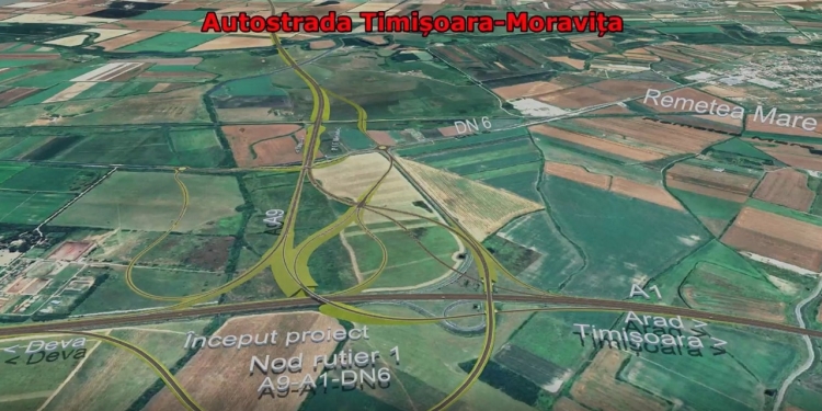 Start pentru depunerea ofertelor privind construcția lotului 1 al autostrăzii Timișoara – Moravița