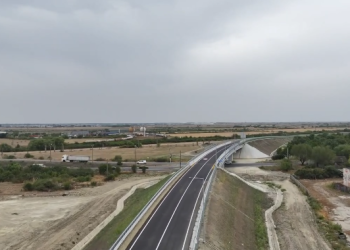 Filmare aeriană cu centura de sud a Timișoarei, înainte de deschiderea circulației