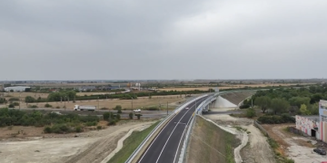 Filmare aeriană cu centura de sud a Timișoarei, înainte de deschiderea circulației