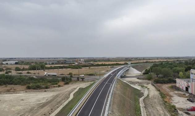 Filmare aeriană cu centura de sud a Timișoarei, înainte de deschiderea circulației