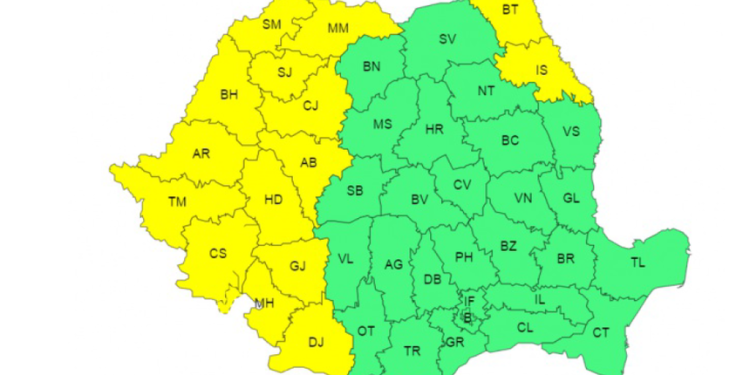Început de septembrie sub cod galben de caniculă, în vestul țării