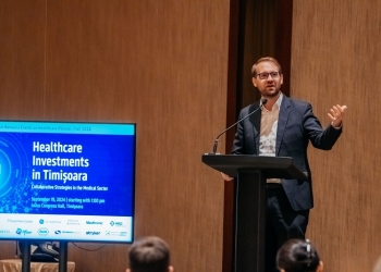 Dominic Fritz, întâlnire cu reprezentanți ai unor companii americane din domeniul sănătății, la Timișoara FOTO