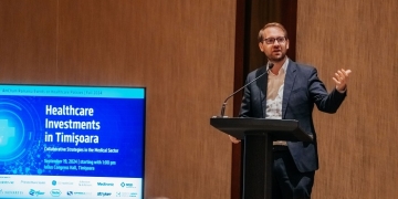 Dominic Fritz, întâlnire cu reprezentanți ai unor companii americane din domeniul sănătății, la Timișoara FOTO