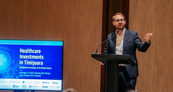 Dominic Fritz, întâlnire cu reprezentanți ai unor companii americane din domeniul sănătății, la Timișoara FOTO