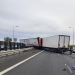 Accident pe autostrada A1! Șofer mort după ce două tiruri și o mașină s-au ciocnit FOTO