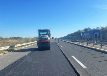 Noi asfaltări pe autostrada A1, în zona de vest a țării