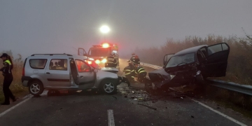 Un șofer de 25 ani a murit, după ce două mașini s-au ciocnit pe un drum din Timiș