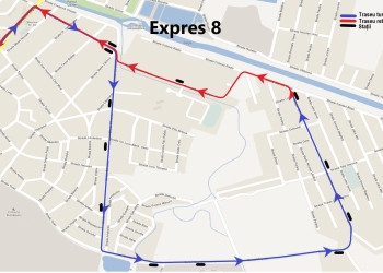 Autobuze electrice pe ruta Expres 8 din Timișoara, care revine la traseul original