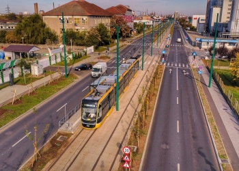 Circulația tramvaielor pe Calea Stan Vidrighin, reluată după doi ani și jumătate FOTO