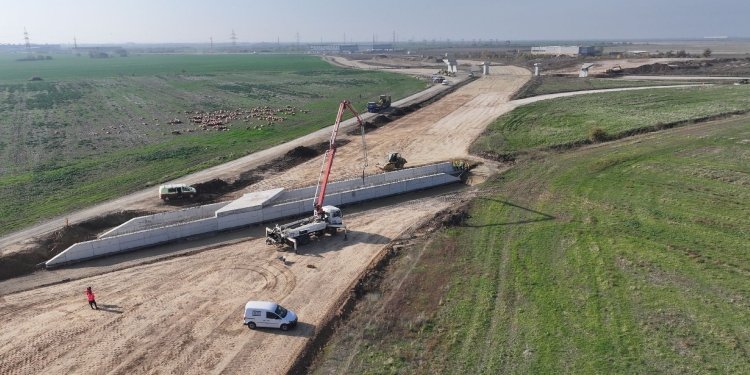 30% din lucrările la noul drum de legătură dintre DN 69 și autostrada A1, finalizate