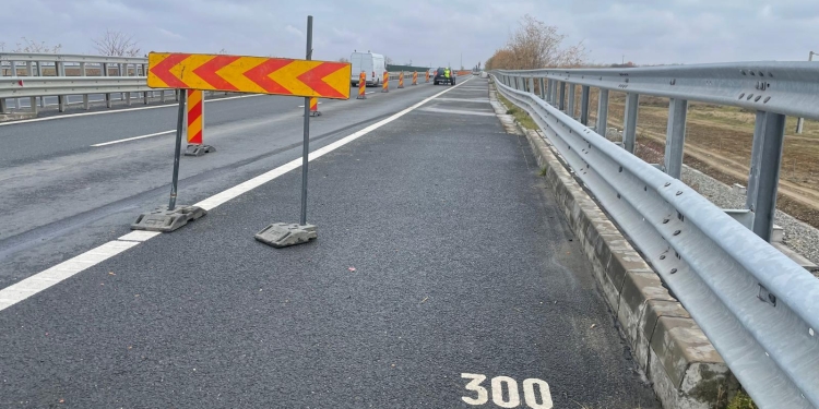 Restricții timp de o lună pe autostrada A1, în județul Timiș
