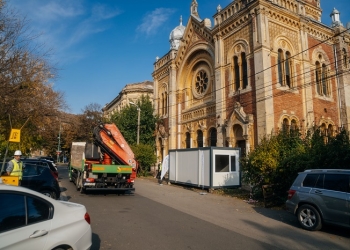 Primăria Timișoara a început lucrările de punere în siguranță a Sinagogii din Fabric FOTO