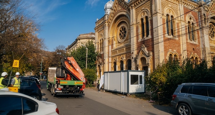 Primăria Timișoara a început lucrările de punere în siguranță a Sinagogii din Fabric FOTO