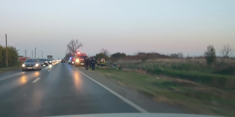 Accident lângă Timișoara, provocat de o șoferiță beată