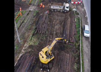 7% din lucrările de modernizare a căii ferate Timișoara Est – Ronaț Triaj, finalizate