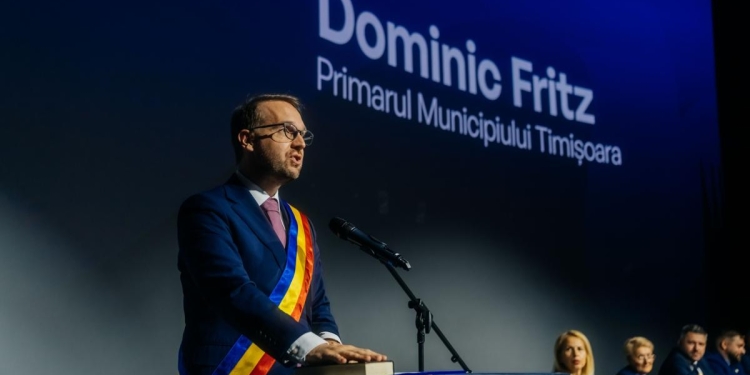 Dominic Fritz la preluarea noului mandat de primar al Timișoarei: „Propun autonomie strategică”
